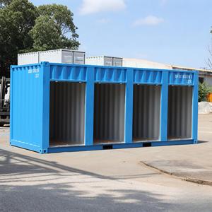 Conteneur à porte enroulable de 10 pieds, 20 pieds, 40 pieds pour espaces étroits, accès par chariot élévateur, chargement facile, stockage en entrepôt - Product Image 5