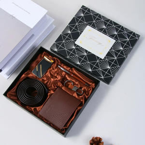 कस्टम पुरुषों के धूप का चश्मा घड़ी वॉलेट बेल्ट पेन उपहार सेट बॉक्स हस्तनिर्मित pu सामग्री के साथ क्रिसमस के लिए व्यक्तिगत - Product Image 6