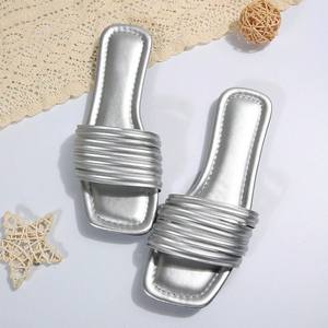 QuiteS 2026, <span class=keywords><strong>sandalias</strong></span> de lentejuelas con punta abierta para <span class=keywords><strong>mujer</strong></span>, <span class=keywords><strong>Sandalias</strong></span> <span class=keywords><strong>planas</strong></span> de oficina informales de alta calidad, nueva tendencia de moda de verano de talla grande - Product Image 4