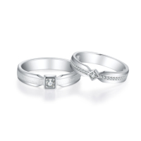 Bague éternité en argent 925 pour femme Bijoux fins Cadeau d'anniversaire Bague de couple pour cadeau de fiançailles