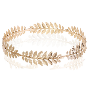 Moda occidental HOJA DE Metal <span class=keywords><strong>Bandeau</strong></span> Simple moda mujer nupcial bandas para el cabello corona creativa estilo diadema accesorios para el cabello - Product Image 1