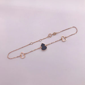 Joyería Fina, Colgante de Calabaza, Pulsera de Oro Real de 18k, Chapada en Circonita Cúbica, Oro Rosa Sólido, Pulseras de Cadena y Eslabones de Moda - Product Image 2