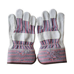 Heavy Duty Cow Split Leather Rigger Trabajo DE SEGURIDAD Construcción Jardinería Constructor Guantes Cuero Soldadura Mano Trabajo Guantes para hombres - Product Image 6