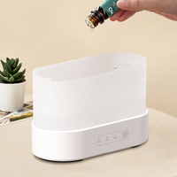 Mini diffuseur d'arôme électrique de haute qualité humidificateur à flamme super forte avec veilleuse pour la maison, la voiture et le bureau à usage décoratif