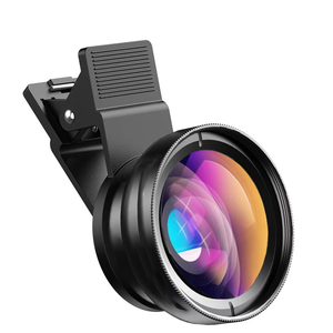 Accessoires <span class=keywords><strong>photo</strong></span> pour appareil <span class=keywords><strong>photo</strong></span> 2 en 1: objectif <span class=keywords><strong>macro</strong></span> 12.5X + kit d'objectif <span class=keywords><strong>macro</strong></span> grand angle 0.45X, objectifs de caméra de téléphone portable à pince pour <span class=keywords><strong>iPhone</strong></span> - Product Image 1