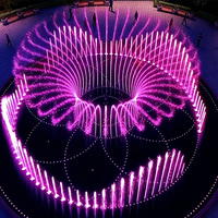 Fontaine musicale aquatique avec acier inoxydable et contrôleur musical pour la décoration scénique des parcs municipaux