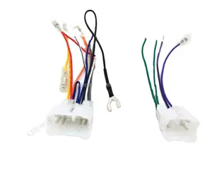 Automobile 10Pin 6Ppin male connector complete wiring harness for toyotas car audio video harness