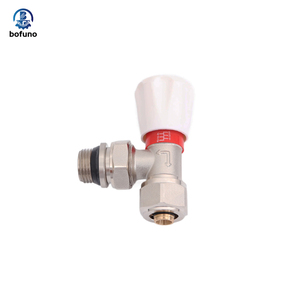 1/2 3/4 pulgadas niquelado Conexión en vivo PPR Sistema de calefacción para el hogar control de flujo de agua válvulas de radiador manuales - Product Image 2