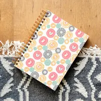 Cuaderno en espiral A5 OEM de alta calidad, cuaderno de tapa dura, a la moda, con Logo