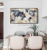 Póster de pintura en lienzo con mapa del mundo nórdico Vintage, imágenes artísticas Wal para sala de estar, decoración moderna, arte personalizado, logotipo impreso