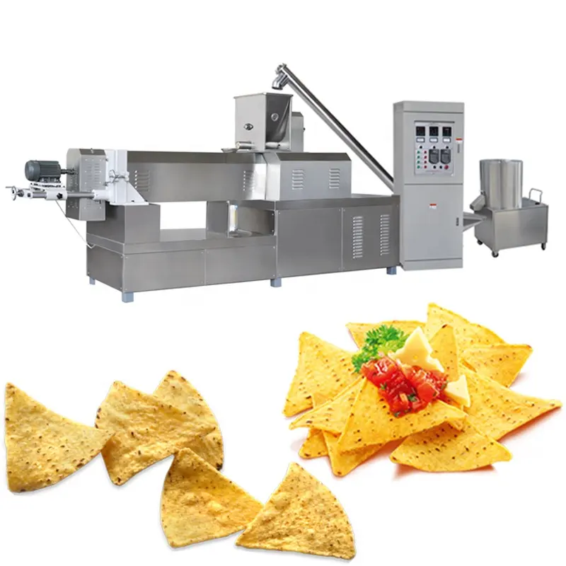 Üretim hattı doritos makineleri yapmak için tortilla nachos cips bitki