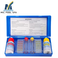 Kits de Test d'eau de chlore pour piscine, Kit de Test rapide à 5 voies (PH/CL/260/PH/salinité/acide)