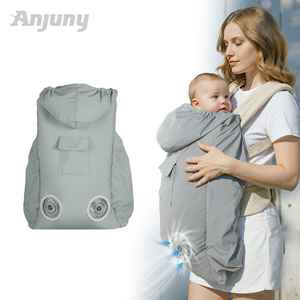 Anjuny tùy biến bé tàu sân bay thông gió Bìa Xe đẩy Bìa phổ quát, thoáng khí trẻ sơ sinh tàu sân bay mưa bìa được xây dựng trong Fan - Product Image 4