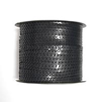 Dentelle à sequins connectés PET 5-6mm résistante à la chaleur pour loisirs créatifs
