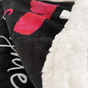 Manta Reversible de felpa <span class=keywords><strong>Sherpa</strong></span>, <span class=keywords><strong>colcha</strong></span> de lujo personalizada para sofá o sofá - Product Image 3