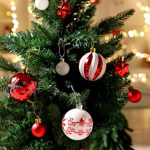 AYOYO Décorations de Noël Baril Boules colorées Arbre de Noël Petit Pendentif Accessoires Décoration suspendue Boule lumineuse - Product Image 2