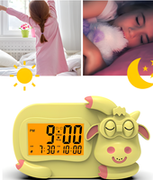 Vente chaude Enfants Enregistrement Messages Lcd Horloge Chambre Réveil Pour entraîneur de sommeil avec veilleuse enfants
