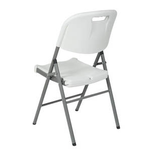 كرسي تخييم قابل للطي للاستخدام الخارجي بالجملة، كرسي بلاستيكي أبيض محمول قابل للطي - Product Image 4