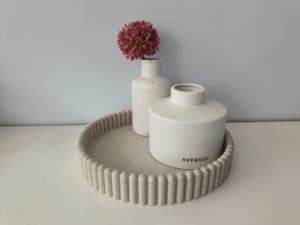 Nordic Modern Desktop Storage Tray Earings Resin Concrete Decorative Tray <strong>Jewelry</strong> Holder Cement Decorative Tray - Product Image 4