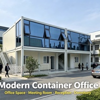 Maison mobile à conteneurs détachables, maison préfabriquée intégrée, montage facile, bureau temporaire, maison modulaire préfabriquée portable