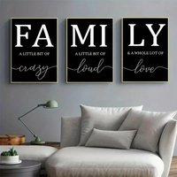 Lot de 3 Tableaux sur Toile Affiches Murales Art Moderne Motivation Entrepreneur Décor Polyvalent pour Salons Chambres Couloirs
