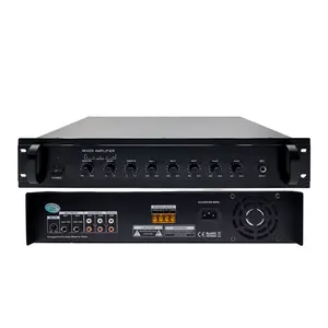 Singola Zona PA Amplificatore Mixer 60W, 120W, 240W, 350W, 500W Sistema di Paging E Musica di Sottofondo Amplificatore di Potenza