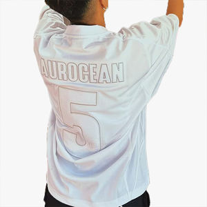 เสื้อยืดแขนสั้นปักลายตัวอักษรฤดูร้อน หมายเลขสั่งทำได้ ผู้ชาย แฟชั่น ทรงหลวม ผ้ามันเงา บาง แห้งเร็ว เสื้อครึ่งแขน - Product Image 5