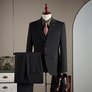 Autunno inverno <span class=keywords><strong>abito</strong></span> <span class=keywords><strong>Casual</strong></span> <span class=keywords><strong>da</strong></span> <span class=keywords><strong>uomo</strong></span> di fascia alta giacca monopetto con cerniera Flat Front pettinato per <span class=keywords><strong>abito</strong></span> <span class=keywords><strong>da</strong></span> sposa <span class=keywords><strong>da</strong></span> sposo - Product Image 6