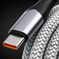 Cable de Carga Rápida USB a Tipo C de 120W 6A, Trenzado, de Cobre Estañado, en Varias Longitudes, OEM para Teléfono Móvil y Computadora