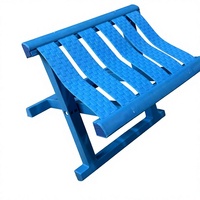 Tabouret pliant de luxe léger, chaise de camping d'extérieur en plastique épaissi, portable, léger, durable, pour dortoir et sorties de pêche