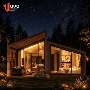 Villa modulaire de luxe préfabriquée UVO de 52 m² avec toit en pente, maison de villégiature moderne, cabane, bureau, magasin, conforme aux normes AS NZS CE ISO pour les marchés américain et australien - Product Image 6