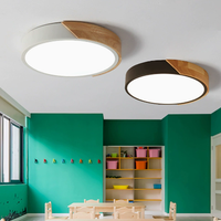 Plafonnier LED en bois moderne JACKSUN, dimmable, IP44, avec télécommande, lumière de chambre à coucher dimmable, couleurs personnalisables