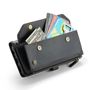 Étui portefeuille multifonction à fermeture éclair avec cordon <span class=keywords><strong>Caseme</strong></span> C36 pour <span class=keywords><strong>Samsung</strong></span> Galaxy S26 Plus S25 Ultra S24 FE A17 A37 A57 Housse en cuir - Product Image 4