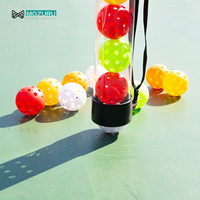 Pickleball Picker Upper détient des balles, ramasseur de balles de Pickleball léger Hopper Tube Retriever Collector avec bandoulière