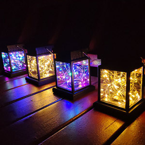 Bestseller transfrontaliero LED piccolo giardino solare luce IP65 DC impermeabile appesa all'aperto candela stella RGB per le strade palazzi - Product Image 1