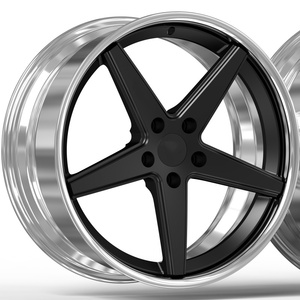 ล้อรถยนต์ฟอร์จ 5 ก้าน สีดำด้าน ขอบ 20x9 20 22 นิ้ว 5x120 ออฟเซ็ต 35 สำหรับ S6 E38 - Product Image 1