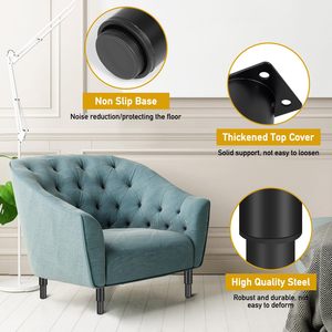 Chân bàn kim loại có thể điều chỉnh độ cao, dùng cho tủ TV, đầu giường & chân giường, ghế <span class=keywords><strong>sofa</strong></span> phòng khách hiện đại, chân sắt, chiều cao lớn - Product Image 4