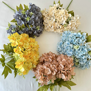 Flores Artificiales de Hortensia Longxiang de 7 Cabezas, Estilo Francés, Decoración para Bodas, Decoración del Hogar - Product Image 4
