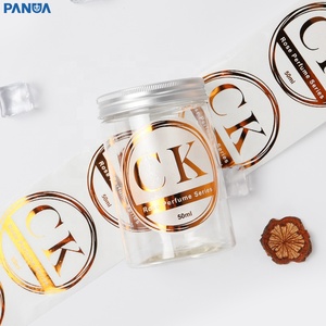 Tùy chỉnh rõ ràng Vòng logo dán <span class=keywords><strong>Glossy</strong></span> Vinyl nhãn không thấm nước và chất kết dính cho bao bì và sử dụng công nghiệp - Product Image 3