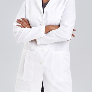 Blouse de laboratoire d'hôpital à manches courtes pour femmes, design hybride léger, blouse blanche pour médecins, infirmières, uniformes hospitaliers imprimés - Product Image 4