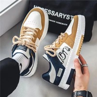 Baskets polyvalentes sport et décontractées, nouvelle tendance étudiante, best-seller, à lacets, design en plastique, nouvelle chaussure pour homme