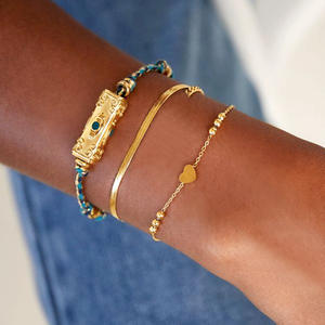 Accesorios personalizados <span class=keywords><strong>Pulsera</strong></span> tejida de cuerda de algodón multicolor con <span class=keywords><strong>pulsera</strong></span> de tarot para mujer Regalos de joyería - Product Image 1