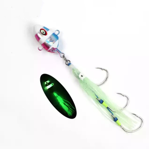 100g-300g Bullet Metal <strong>Jig</strong> Head Squid Assist Hooks Sinking Jigging Lure Bottomship Marlin - Product Image 1
