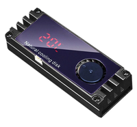 Great wall — refroidisseur de chaleur avec affichage numérique OLED, radiateur pour disque dur SSD M.2 2280 NVME