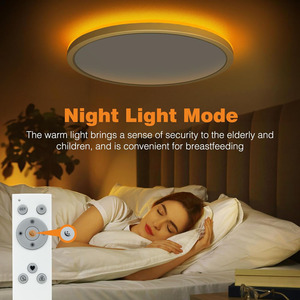 <span class=keywords><strong>Plafonnier</strong></span> <span class=keywords><strong>LED</strong></span> moderne <span class=keywords><strong>de</strong></span> 12 pouces avec télécommande pour chambre à coucher, salon, <span class=keywords><strong>salle</strong></span> <span class=keywords><strong>de</strong></span> <span class=keywords><strong>bain</strong></span>, cuisine, installation facile - Product Image 3