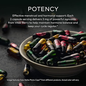 Kapsul Vitex Berry <span class=keywords><strong>Chasteberry</strong></span>-Suplemen Vegan untuk Wanita Dewasa 60 Kapsul Per Botol Sumber Pabrik - Product Image 4