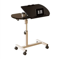 Table d'ordinateur mobile de style moderne, pliable, pour chambre à coucher, bureau à domicile, chevet, lecture, bureau ou utilisation sur canapé dans le salon