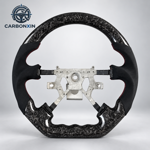 Volante de Fibra de Carbono Forjado para Nissan Patrol Y61 Y60 Gu S4 Y62 Safari Navara Pathfinder Terra 2019 - Product Image 1