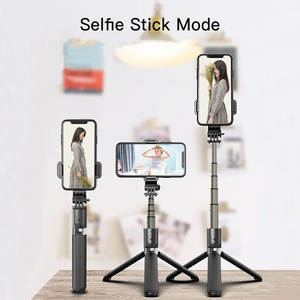 <span class=keywords><strong>L03</strong></span> Téléphone <span class=keywords><strong>Selfie</strong></span> Bâton En Alliage D'aluminium Tige De Traction Trépied Avec Télécommande Sans Fil Portable Mini Téléphone Portable <span class=keywords><strong>Selfie</strong></span> Bâton - Product Image 2
