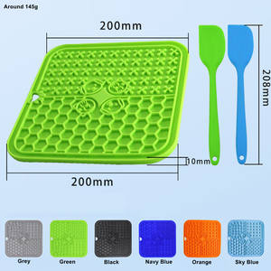 Hot-selling Practical Customized Square Pet Licking Pad Safe Cleaning Anti-Choking Feeding Silicone Licking Pad Suction Cup - Product Image 6
